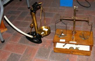 A Griffin & George set of scales, together with on