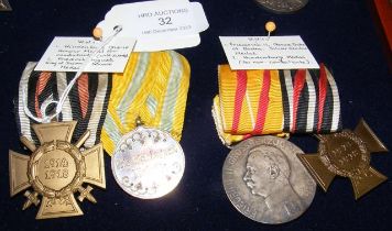 First World War Hindenburg Honour medal - together