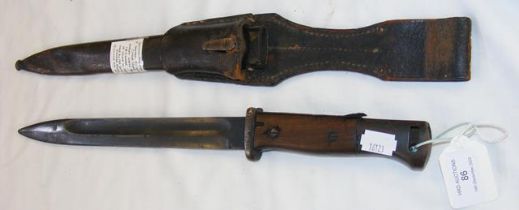 A 1917 model German bayonet by F. Herder, Solingen