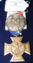 German bronze Cross medal and one other