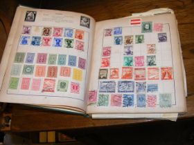 An album of European and world stamps