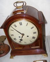 An antique mahogany cased bracket clock - 35cms hi
