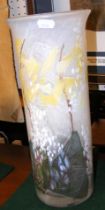 A 35cm high Isle of Wight glass vase