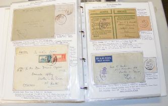 Four albums of military mail of the British Army