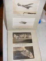 An album of between the wars Naval photographs, in