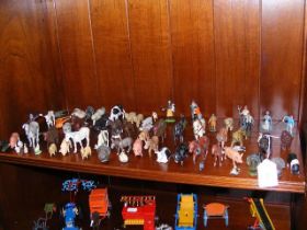 A quantity of lead cast and other farmyard animals