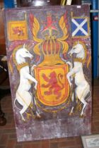 An oil on canvas of the Royal Banner of Scotland