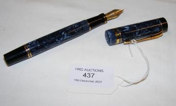 A vintage Parker fountain pen with 18ct nib