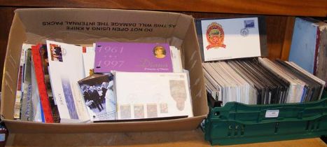 Two boxes of Isle of Man First Day Covers and Pres