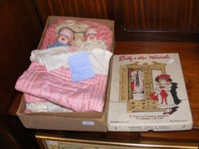 A vintage Harrods 'Dolly & Her Wardrobe' activity