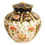 A ROYAL CROWN DERBY POT PORRI VASE AND COVER