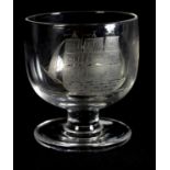 A LATE REGENCY GLASS RUMMER