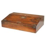 A REGENCY MOTHER-OF-PEARL INLAID ROSEWOOD WRITING SLOPE