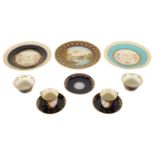 A COLLECTION OF THREE 19TH CENTURY FRENCH PORCELAIN CABINET PLATES