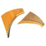TWO PROFESSIONAL PANPIPES