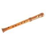 A TWO PIECE HOPF SOPRANO RECORDER