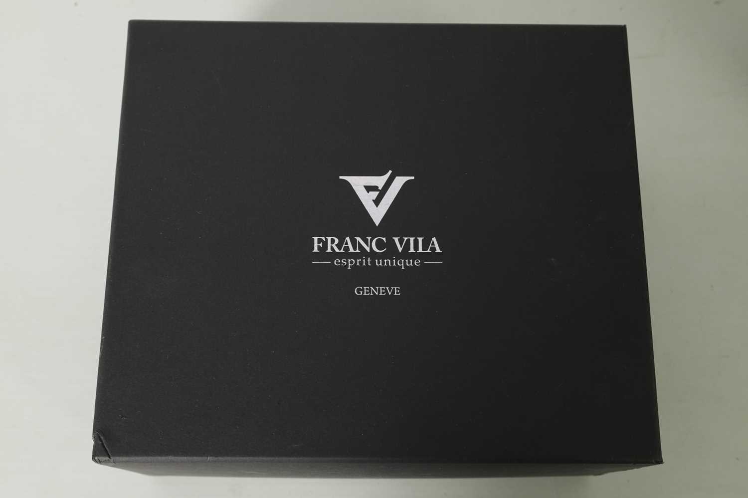 A LIMITED EDITION FRANC VILA MASTER QUANTIEME ANNUAL CALENDAR FVA7 MOONPHASE WRIAT WATCH - Image 9 of 10