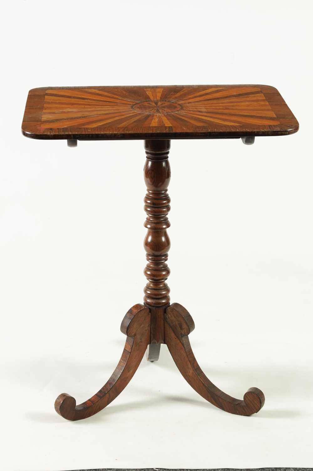 A 19TH CENTURY SPECIMEN INLAID AND ROSEWOOD OCCASIONAL TABLE - Image 4 of 10