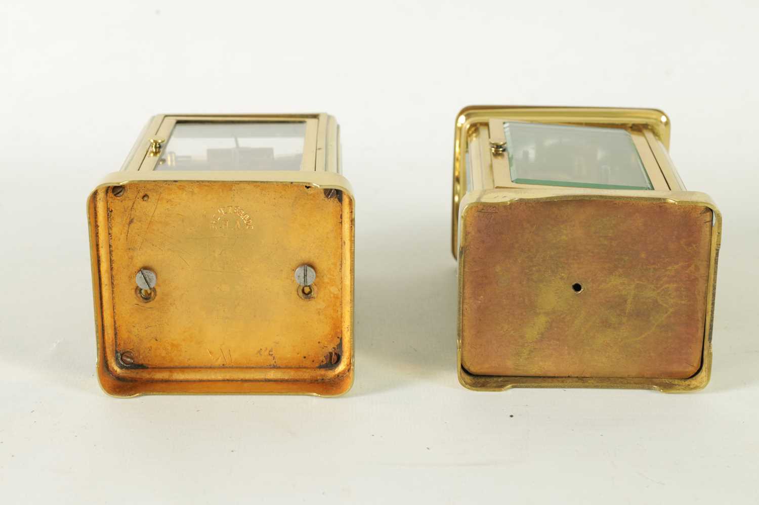 TWO LATE 19TH CENTURY FRENCH CARRIAGE CLOCKS - Image 7 of 7