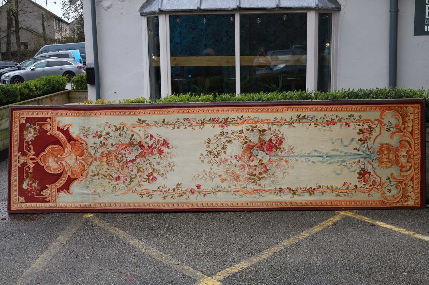 A MASSIVE SET OF FOUR 19TH CENTURY FRENCH TAPESTRY PANELS FROM LORD FORTE - Image 8 of 12