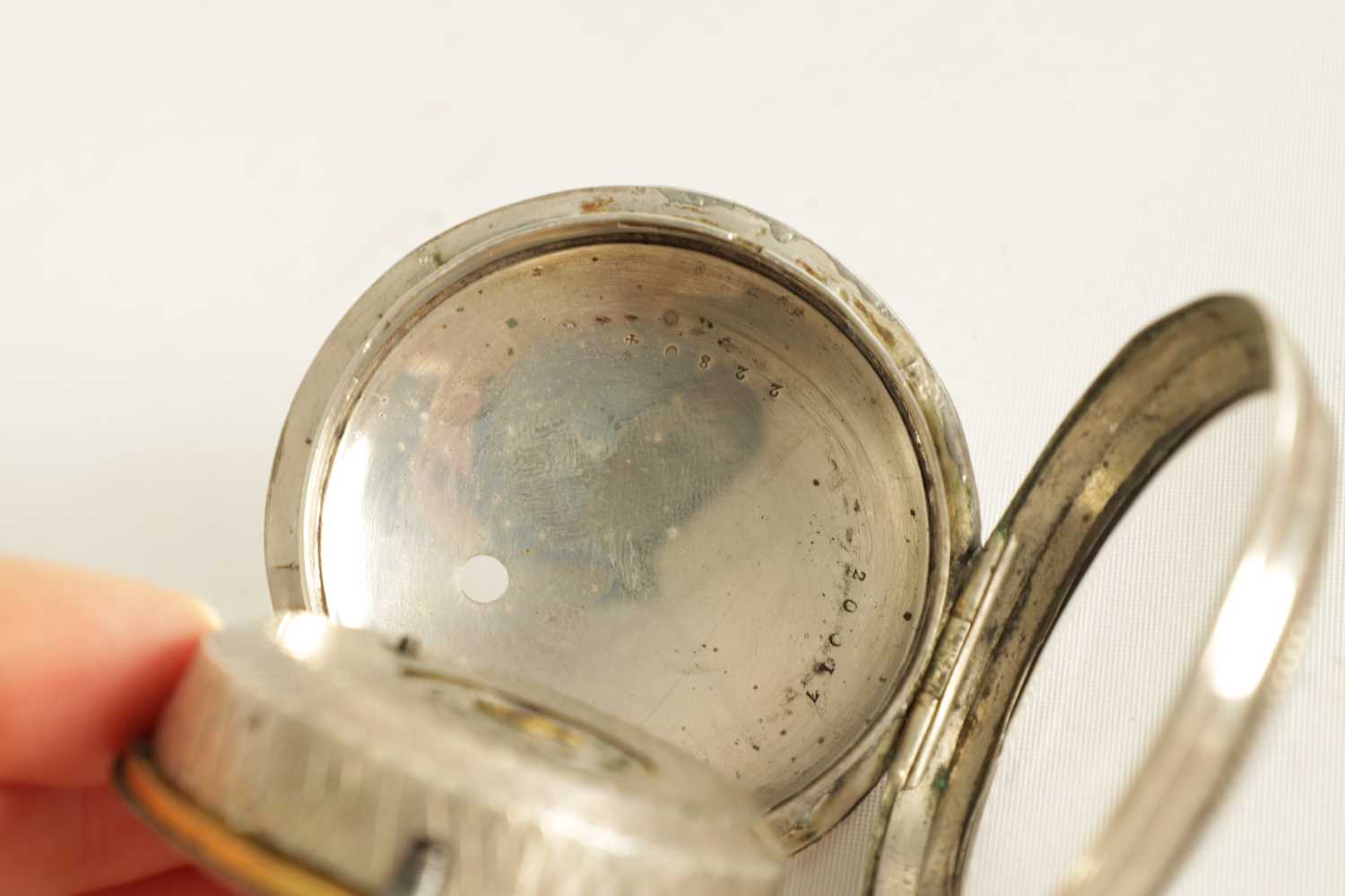 A LATE 18TH CENTURY CONTINENTAL PAIR CASE VERGE POCKET WATCH - Image 7 of 9