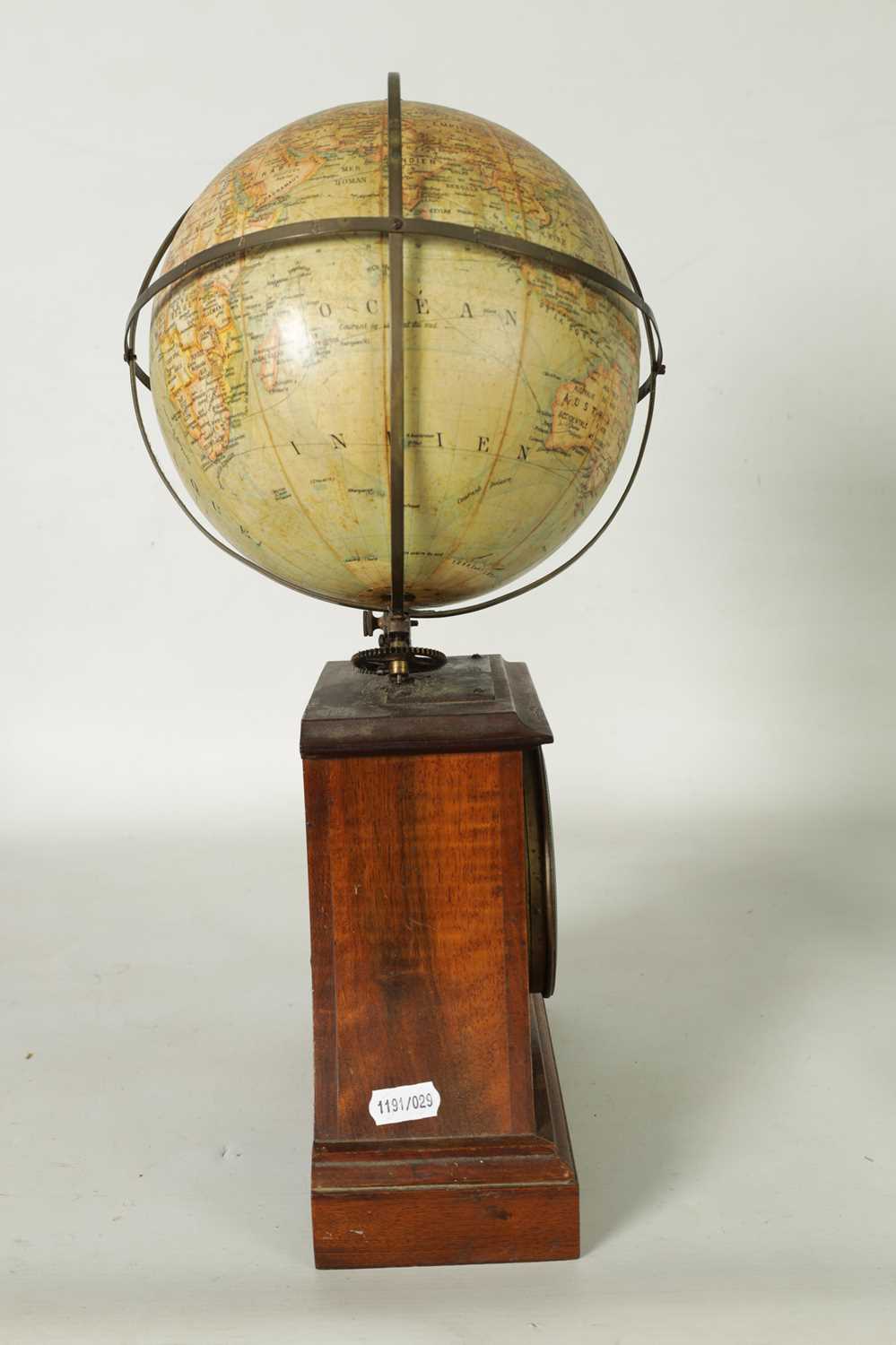 A GERMAN REVOLVING GLOBE CLOCK, CIRCA 1900 - Image 9 of 9