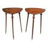 TWO EARLY 20TH CENTURY EMILE GALLÉ INLAID OCCASIONAL TABLES
