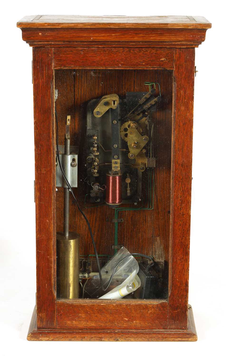 AN EARLY 20TH CENTURY SILENT ELECTRIC CLOCK CO. MASTER CLOCK