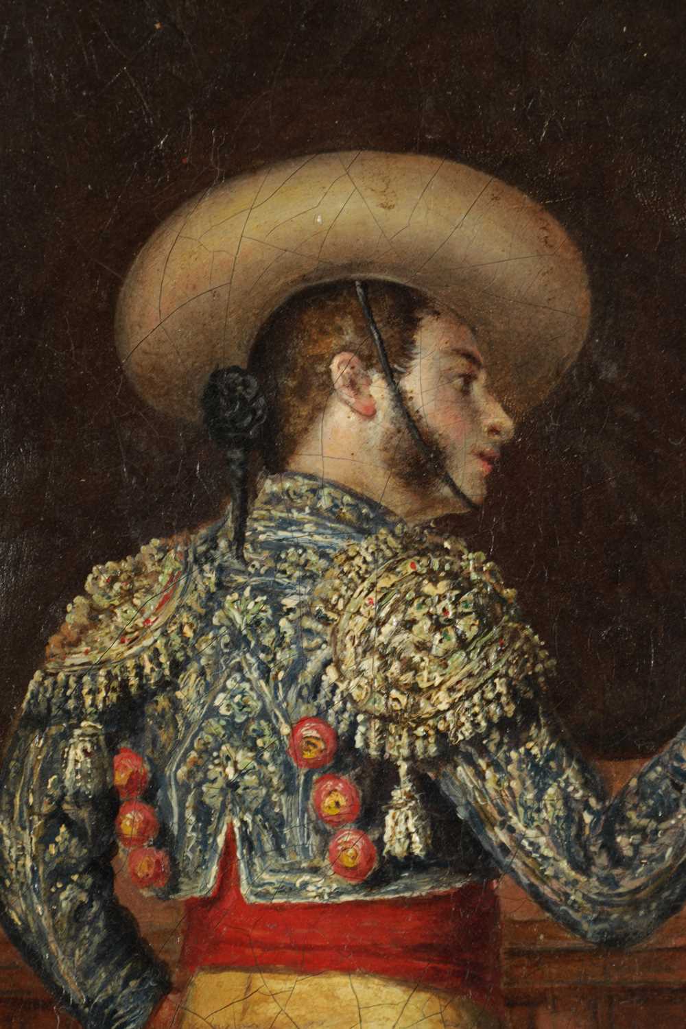 AN EARLY 19TH CENTURY SPANISH OIL ON CANVAS - Image 2 of 7