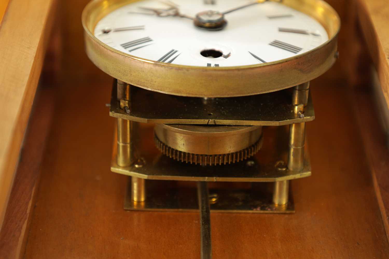 A LATE 19TH CENTURY MINIATURE VIENNA STYLE WALL CLOCK - Image 6 of 8