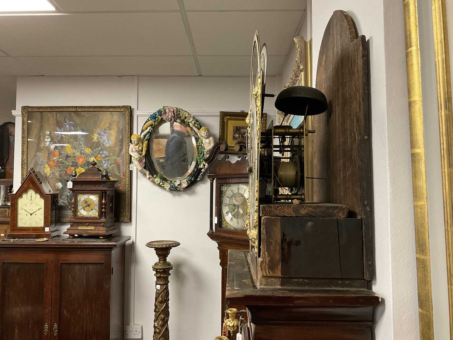 JOSEPH FINNEY, LIVERPOOL. A GEORGE III FIGURED MAHOGANY LONGCASE CLOCK - Image 13 of 16