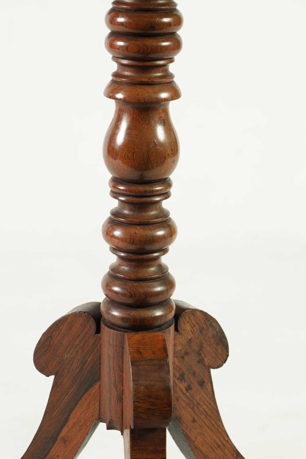 A 19TH CENTURY SPECIMEN INLAID AND ROSEWOOD OCCASIONAL TABLE - Image 6 of 10