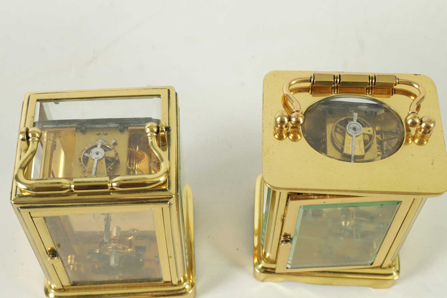 TWO LATE 19TH CENTURY FRENCH CARRIAGE CLOCKS - Image 6 of 7