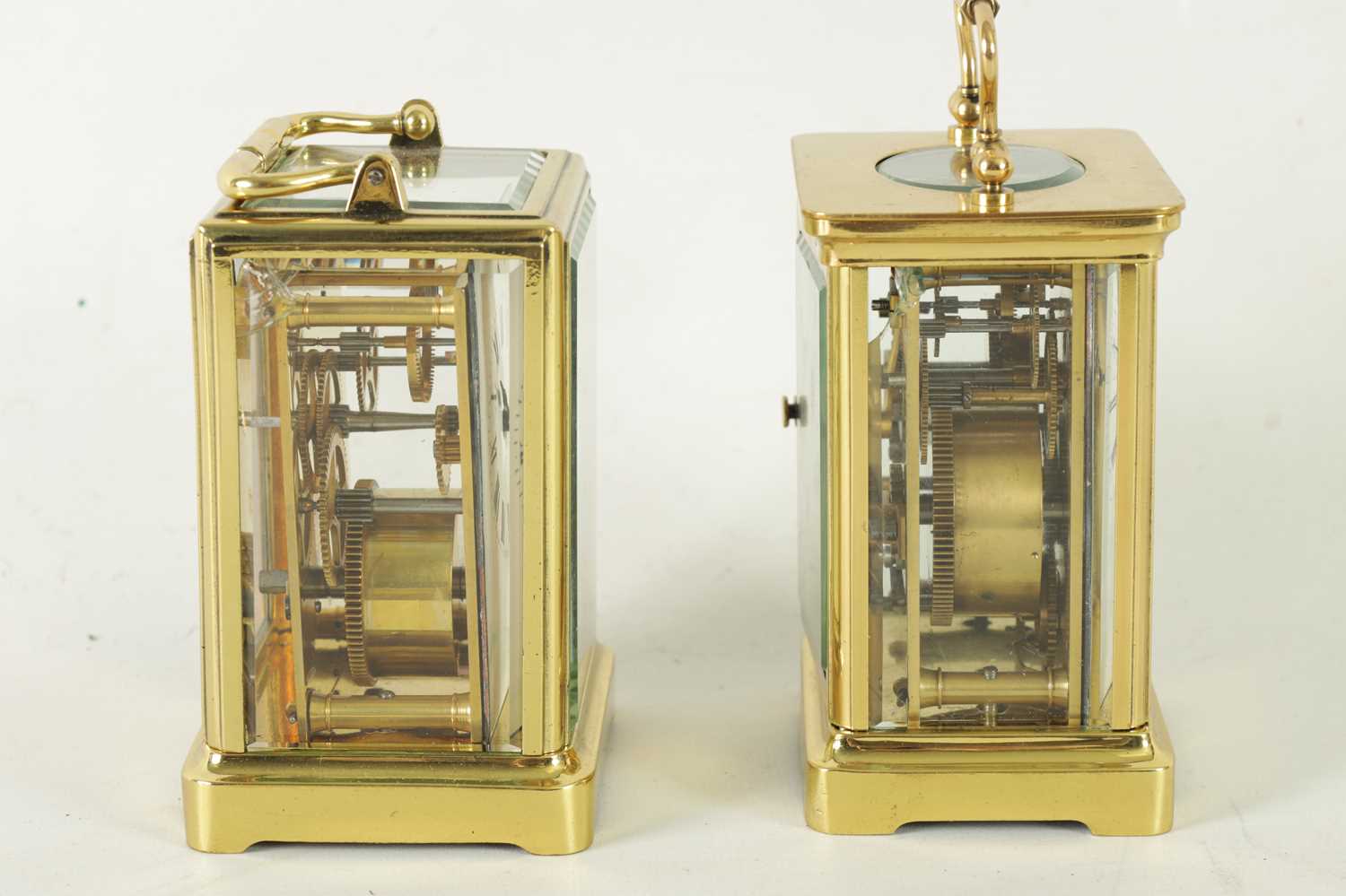 TWO LATE 19TH CENTURY FRENCH CARRIAGE CLOCKS - Image 5 of 7