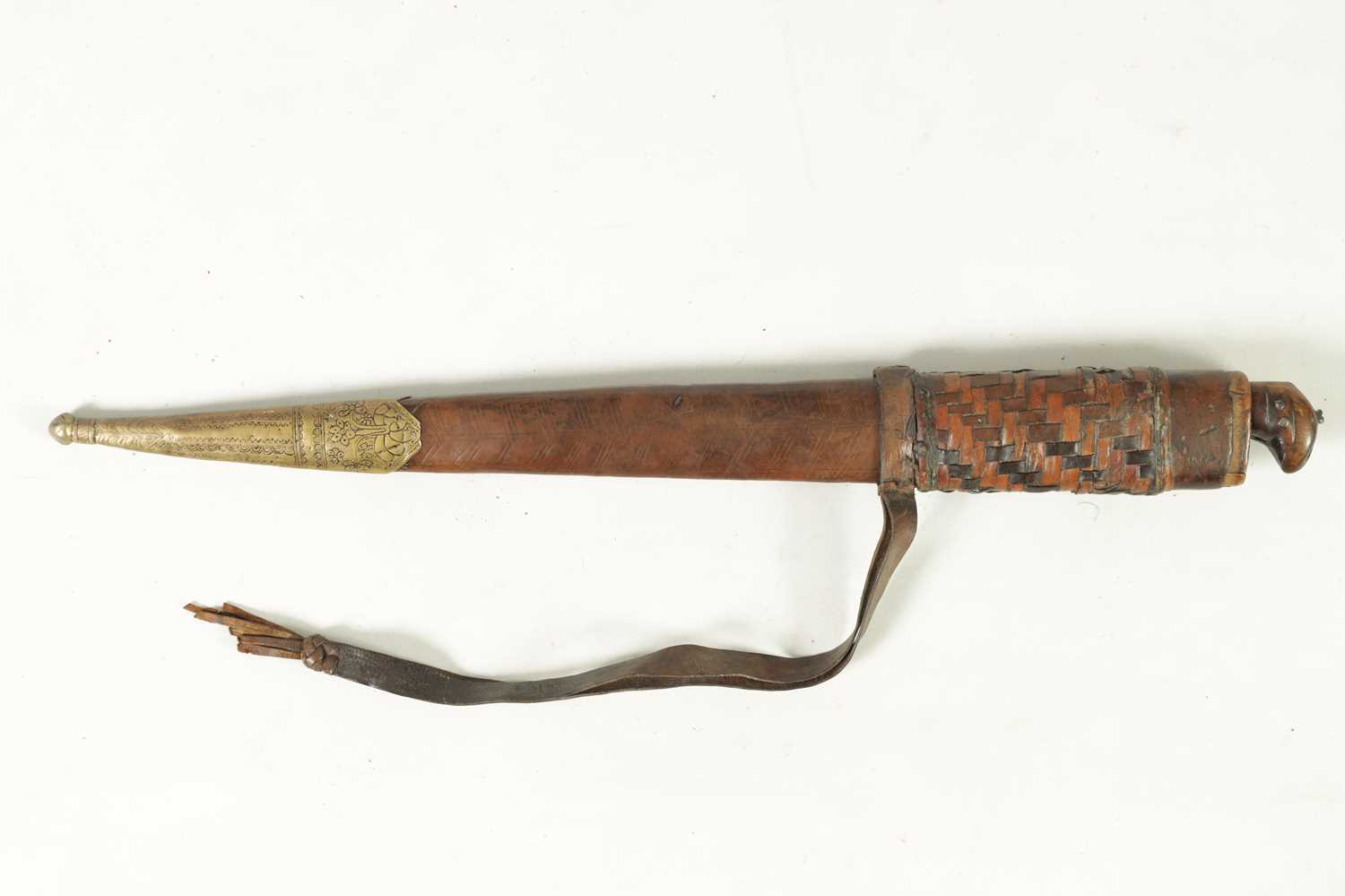 A 19TH CENTURY INDIAN KHYBER KNIFE - Image 2 of 10