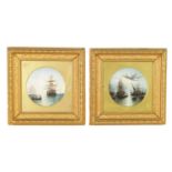A PAIR OF 19TH CENTURY MARITIME OILS ON BOARD
