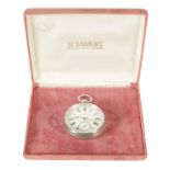 H SAMUEL MANCHESTER A SILVER CASED OPEN-FACED POCKET WATCH