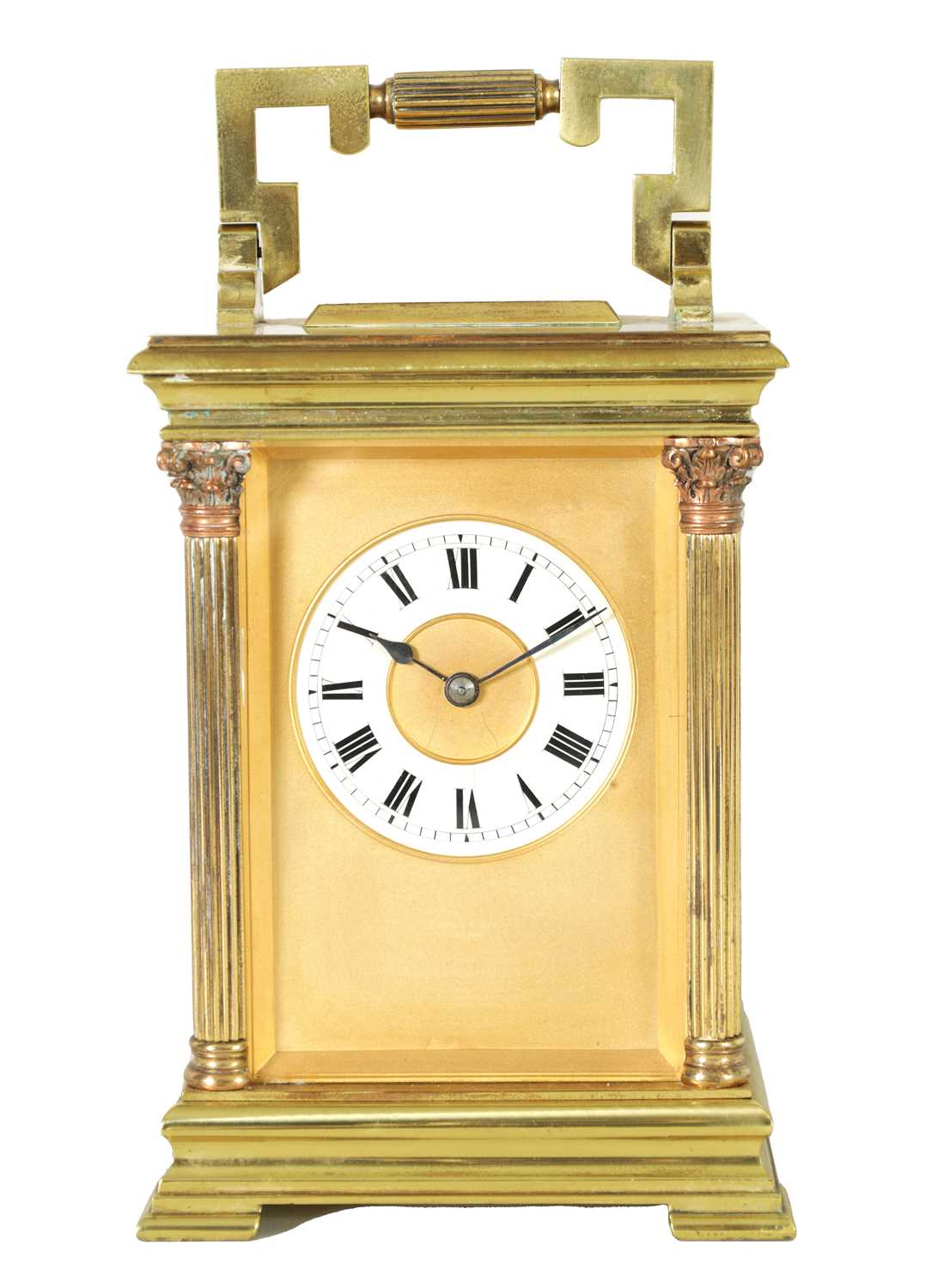 A LATE 19TH CENTURY FRENCH GIANT CARRIAGE STYLE CLOCK