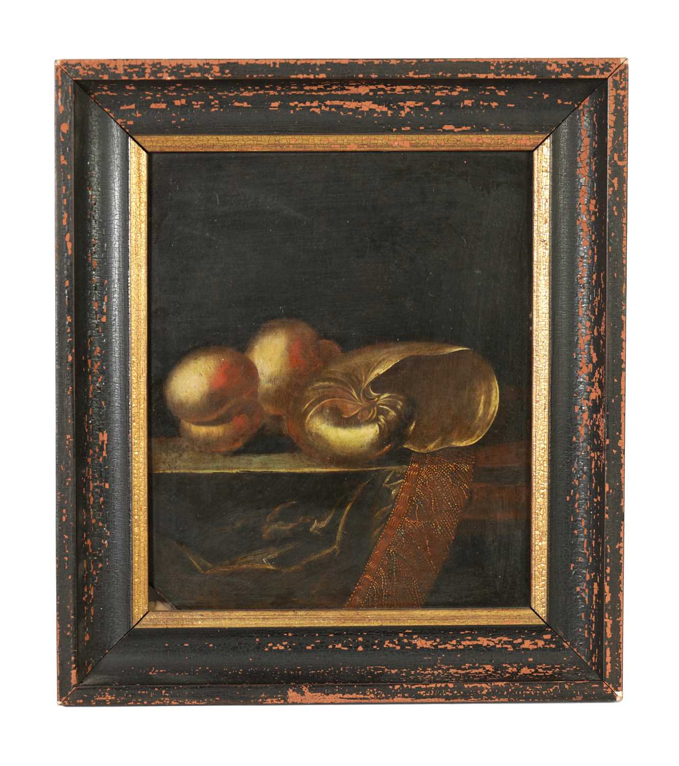 A 17TH CENTURY DUTCH OIL ON OAK PANEL