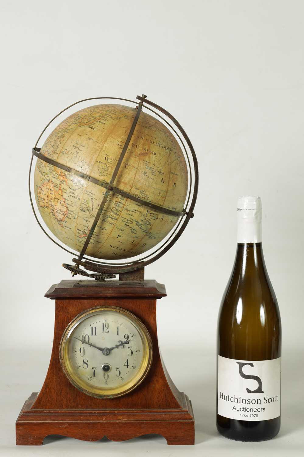 A GERMAN REVOLVING GLOBE CLOCK, CIRCA 1900 - Image 3 of 9