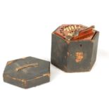 AN EARLY 20TH CENTURY 20 BUTTON ANGLO SYSTEM CONCERTINA