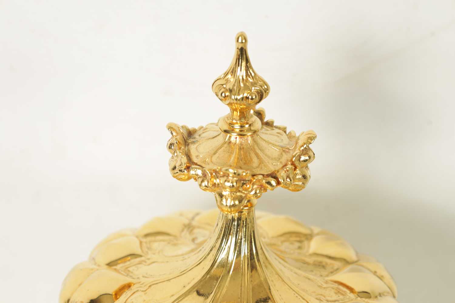 AN ART DECO GOTHIC REVIVAL CONTINENTAL SILVER GILT PRESENTATION CUP AND COVER - Image 2 of 10