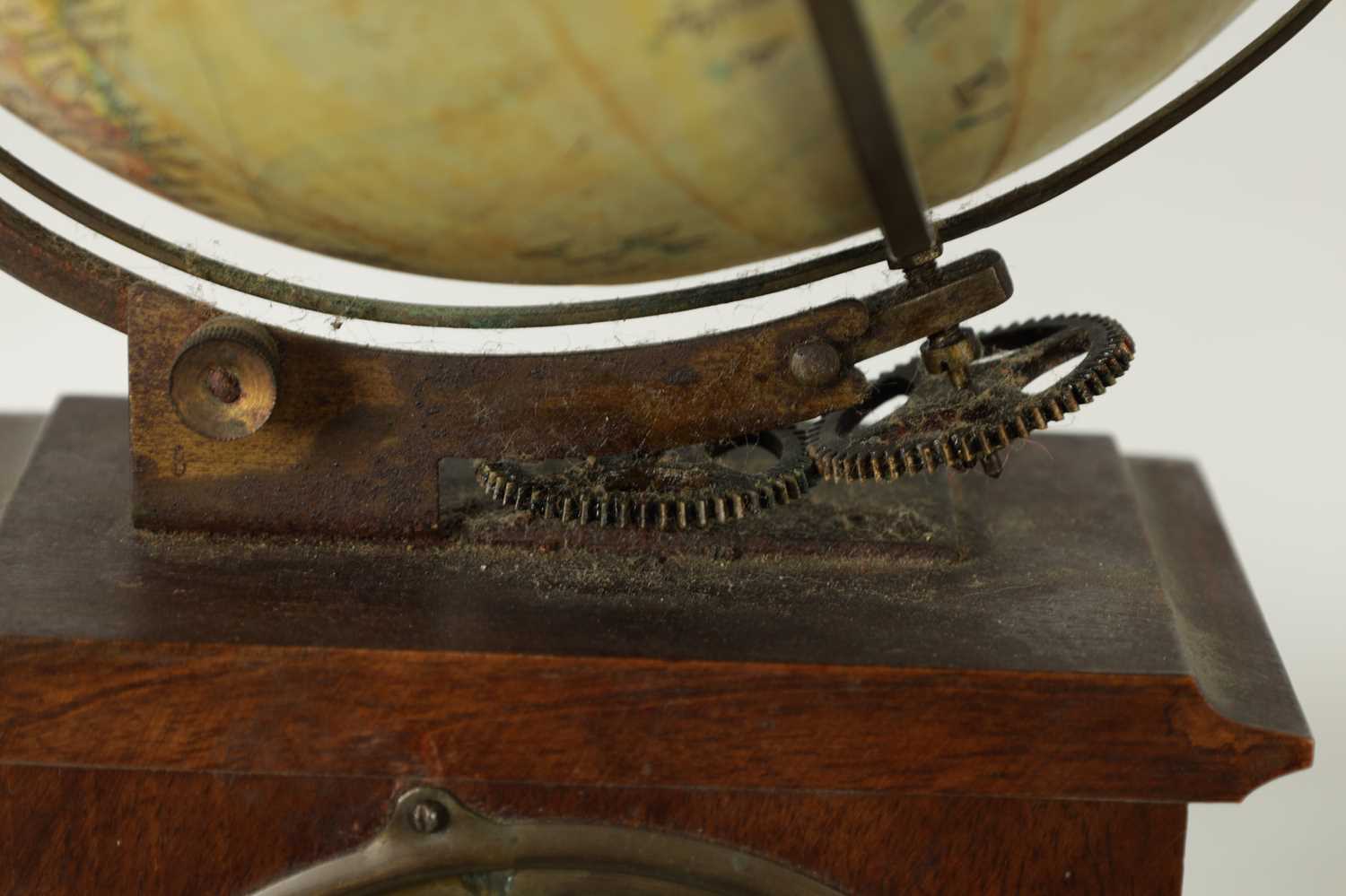 A GERMAN REVOLVING GLOBE CLOCK, CIRCA 1900 - Image 7 of 9