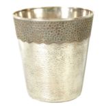 AN EXCEPTIONAL AND RARE LARGE STUART DEVLIN SILVER AND SILVER GILT CHAMPAIGN ICE BUCKET