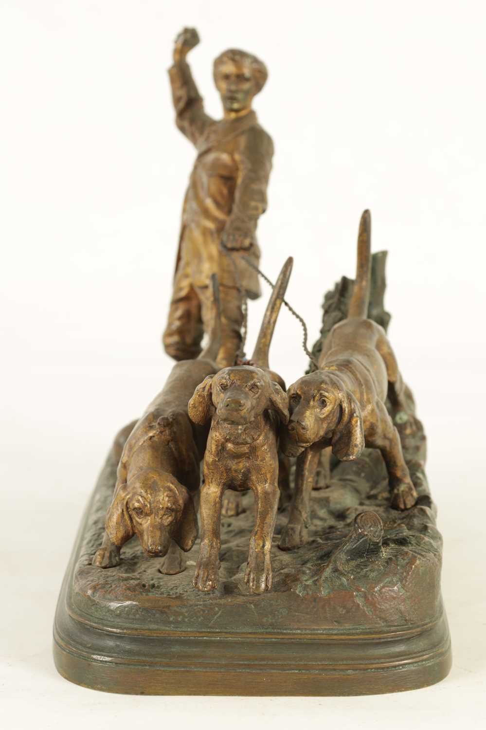 ALFRED DUBUCAND. A 19TH CENTURY FRENCH GILT AND PATINATED BRONZE SCULPTURE - Image 2 of 9