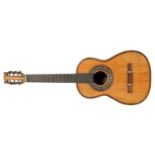 A LATE 19TH CENTURY SPANISH GUITAR BY FRANCESCO PAU