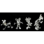 A 20TH CENTURY MICKEY MOUSE COLLECTION OF SWAROVSKI CRYSTAL