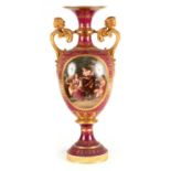 AN IMPRESSIVE 19TH CENTURY VIENNA STYLE HALL VASE