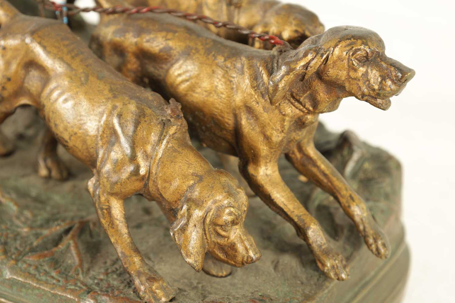 ALFRED DUBUCAND. A 19TH CENTURY FRENCH GILT AND PATINATED BRONZE SCULPTURE - Image 7 of 9