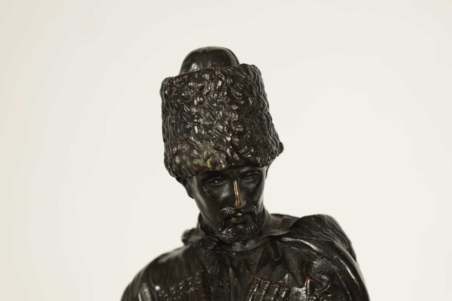 E. NAHCEPE. A LATE 19TH CENTURY RUSSIAN PATINATED BRONZE SCULPTURE - Image 5 of 21